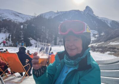 Sue, the sun and the Matterhorn