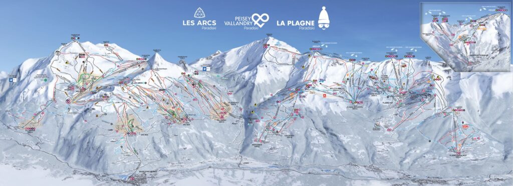 Paradiski Piste Map